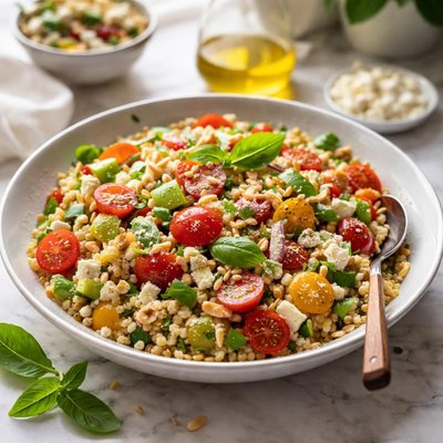 Image of Tomato Basil Couscous Salad