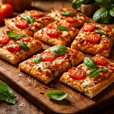 Image of Tomato Basil Pizza Squares