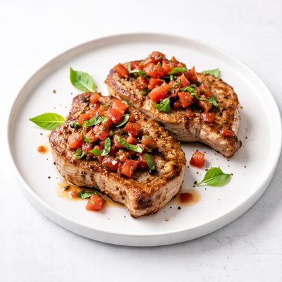 Image of Tomato Basil Pork Chops