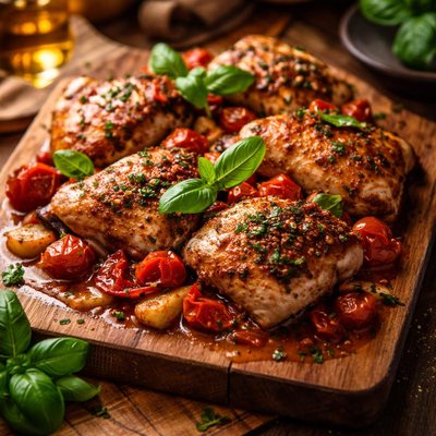 Image of Tomato Basil Roasted Chicken