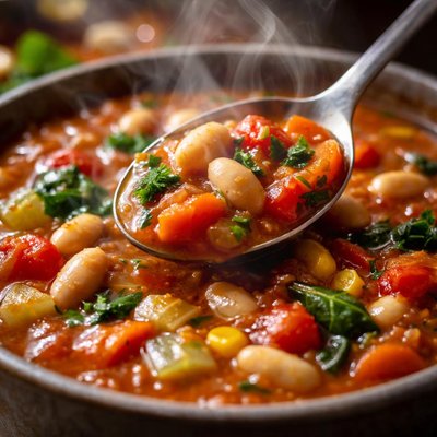 Image of Tomato Bean and Veggie Soup