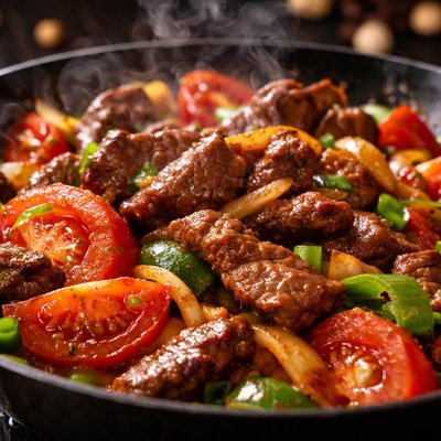 Image of Tomato Beef Stir Fry