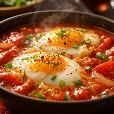 Image of Tomato Broth Eggs