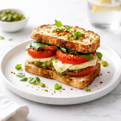 Image of Tomato Cheese Sandwich with a Twist