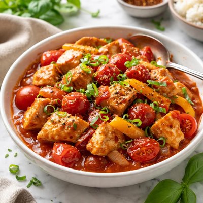 Image of Tomato Chicken Stir Fry