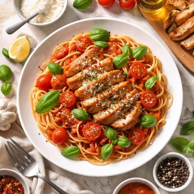Image of Tomato Chicken with Pasta