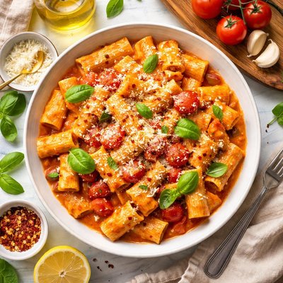 Image of Tomato Cream Sauce with Rigatoni