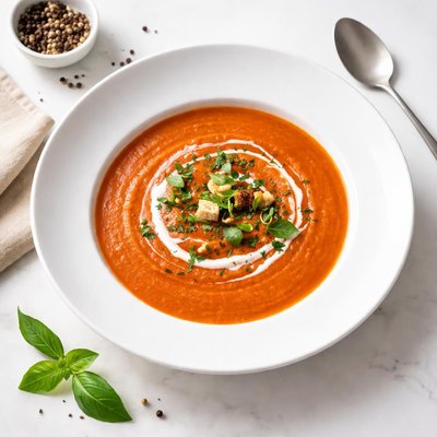 Image of Tomato Cream with Herbs Soup