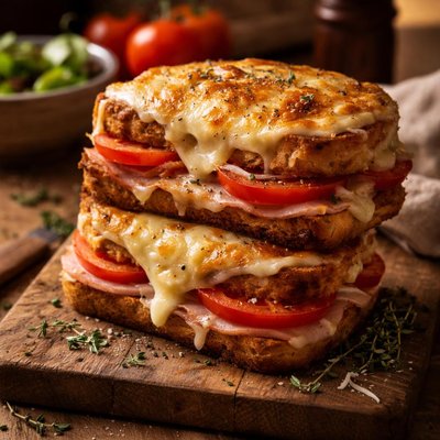 Image of Tomato Croque Monsieur