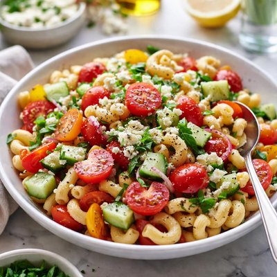 Image of Tomato Cucumber Macaroni Salad