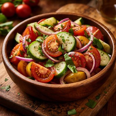 Image of Tomato Cucumber Onion Salad