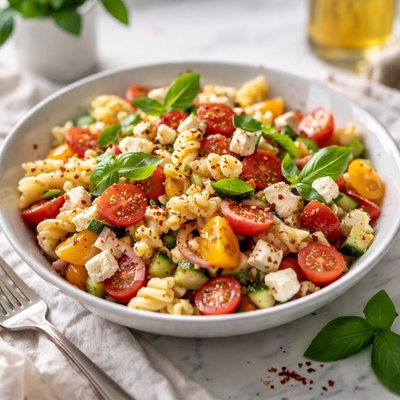 Image of Tomato Feta Pasta Salad