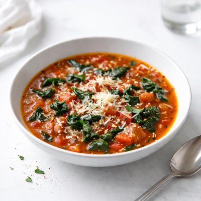 Image of Tomato Florentine Rice Soup