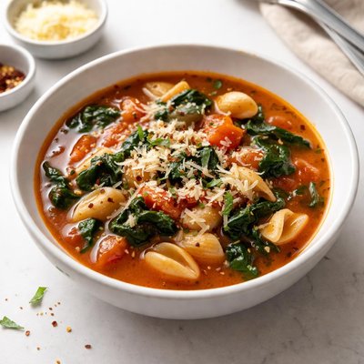 Image of Tomato Florentine Soup with Pasta