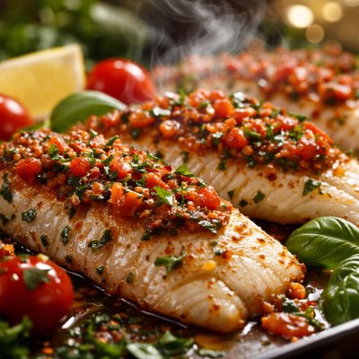 Image of Tomato Herb Fish Fillets