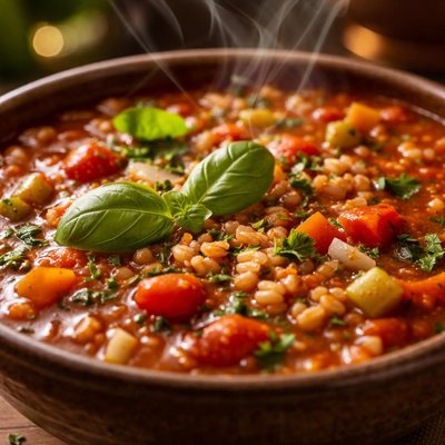Image of Tomato Herb Soup with Barley