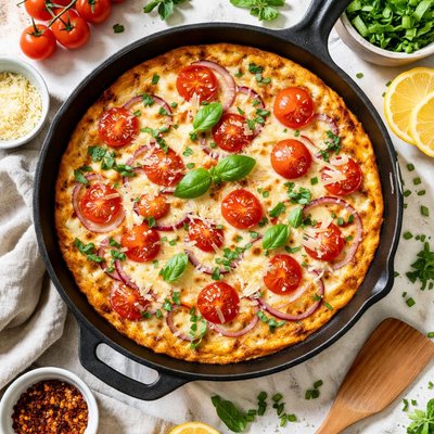 Image of Tomato Onion Parmesan Frittata