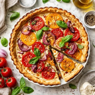 Image of Tomato Onion Quiche