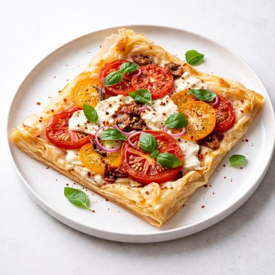 Image of Tomato Phyllo Pizza