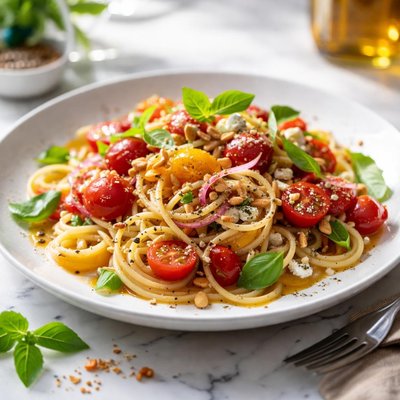 Image of Tomato Salad Spaghetti