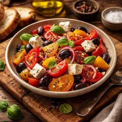 Image of Tomato Salad with Feta and Olives
