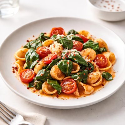 Image of Tomato Spinach Pasta Toss