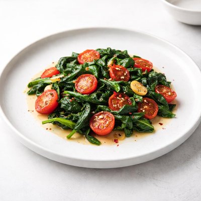Image of Tomato Spinach Saute