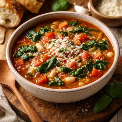 Image of Tomato Spinach Slow Cooker Soup 0 Points