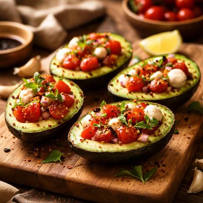 Image of Tomato Stuffed Avocados