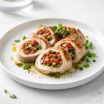 Image of Tomato Stuffed Chicken Rolls