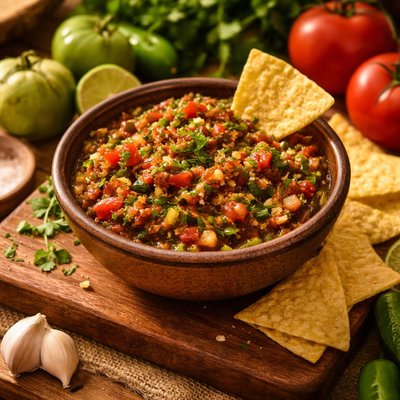 Image of Tomato Tomatillo Salsa