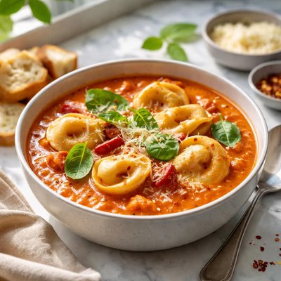 Image of Tomato Tortellini Soup