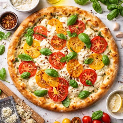 Image of Tomato White Pizza
