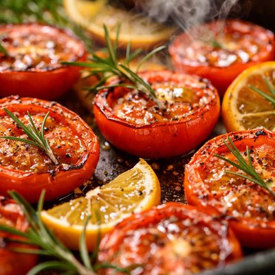 Image of Tomatoes Roasted with Rosemary and Lemon