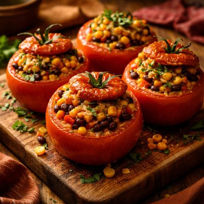 Image of Tomatoes Stuffed with Corn Chili