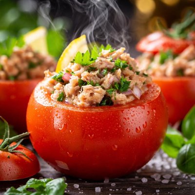 Image of Tomatoes Stuffed with Tuna