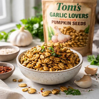 Image of Toms Garlic Lovers Roasted Pumpkin Seeds