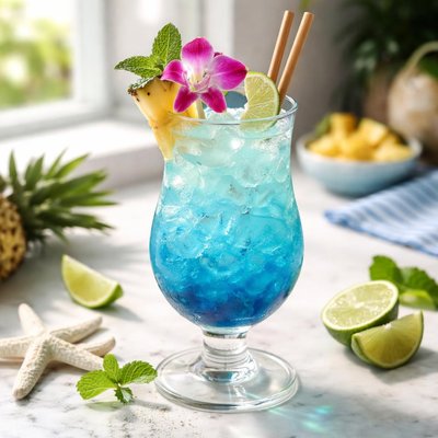 Image of Toopua Blue Lagoon Cocktail