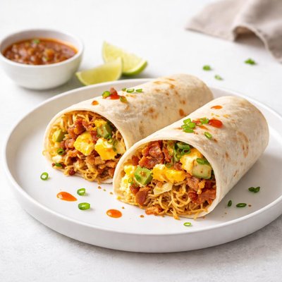 Image of Top Ramen Breakfast Burritos