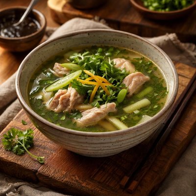 Image of Tori to Negi No Suimono Soup