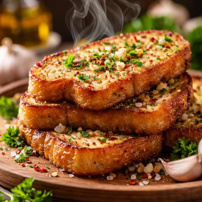 Image of Torrijas Saladas Con Ajo Garlic French Toast