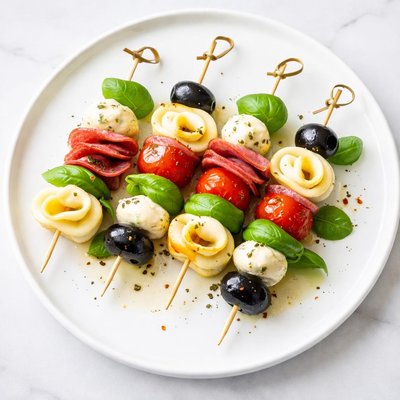 Image of Tortellini Antipasto Kebabs