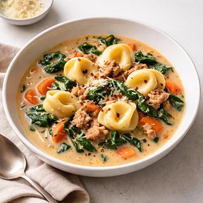 Image of Tortellini Florentine Soup