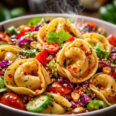 Image of Tortellini Salad with Thai Dressing