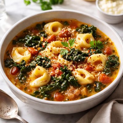 Image of Tortellini Soup with Kale