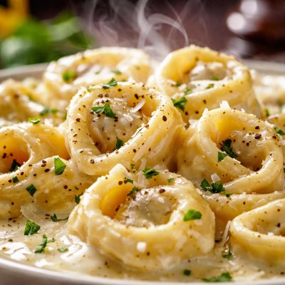 Image of Tortellini with Parmesan Cream Sauce