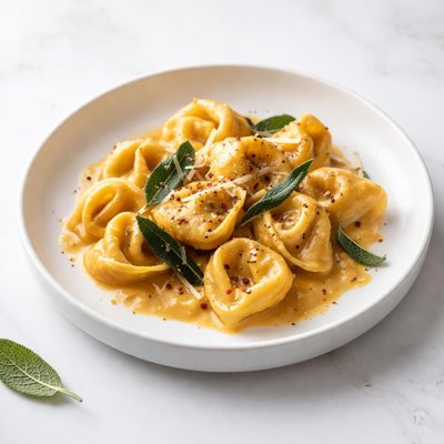 Image of Tortellini with Pumpkin Alfredo Sauce