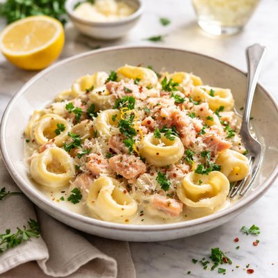Image of Tortellini with Salmon Ricotta Sauce
