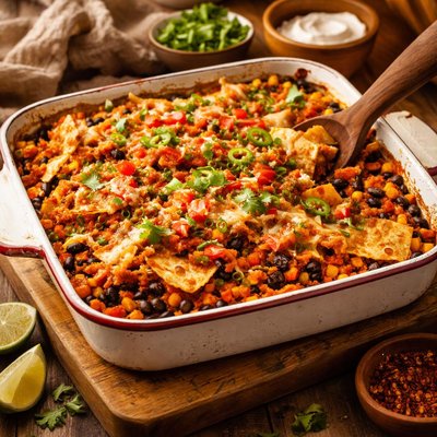Image of Tortilla and Bean Casserole