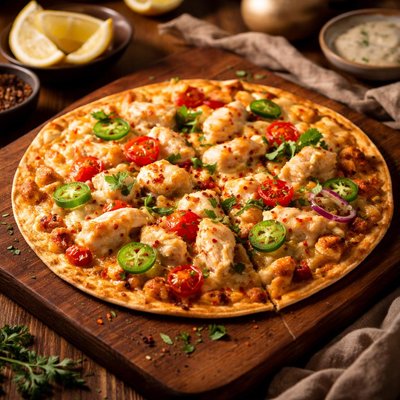 Image of Tortilla Crab Pizza